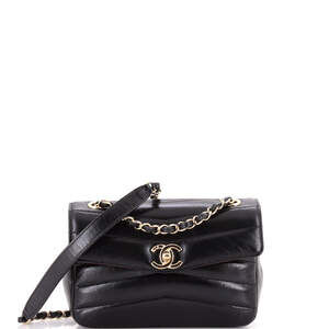 Chanel Miroir Flap Bag Chevron Shiny #227229C37B